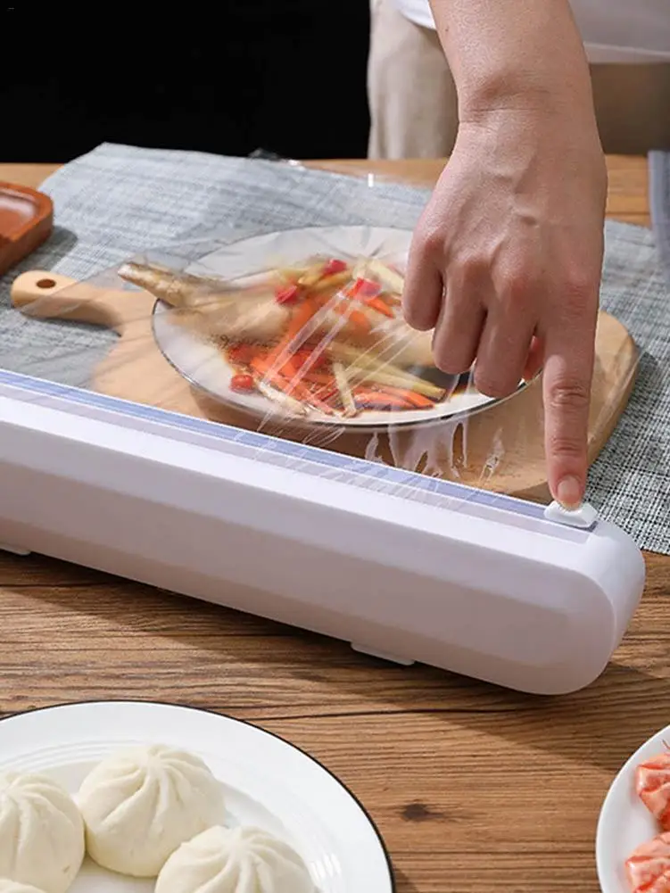 

Пластиковая пленка, упаковочный диспенсер, резак, резак для еды, резак, бытовой инструмент для обертывания