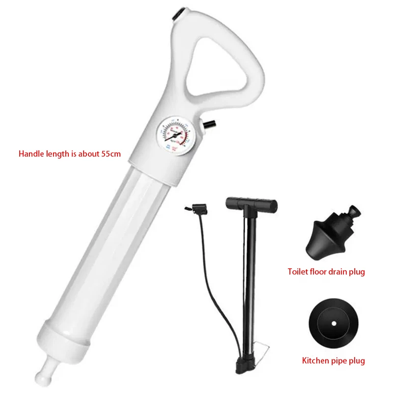 

Sewer Dredger Kitchen and Bathroom Pipe Blocked One Shot Pass High Pressure Kitchen Household Toilet Poke Tool