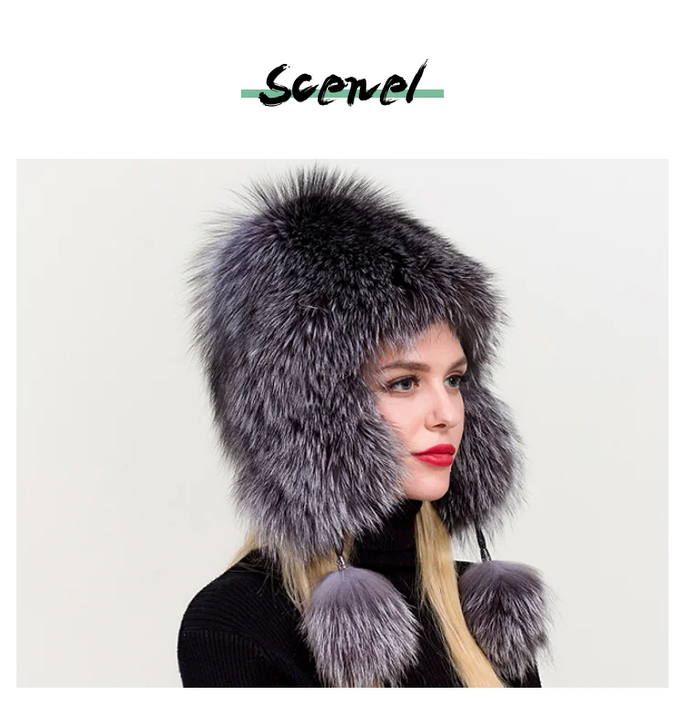 ZDFURS* шапка из лисьего меха женская зимняя корейская мода утолщенная теплая большая шапка, закрывающая уши меховые женские шляпы Lei Feng
