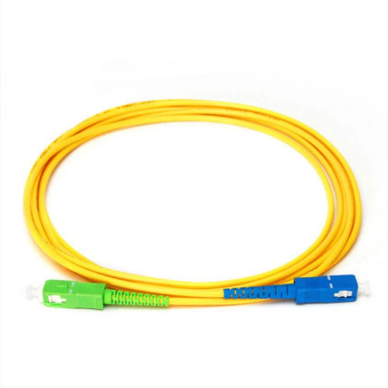 

20PCS Jumper SC UPC to SC APC Single-mode optical fiber Optic patch cord 2.0mm PVC G657A SM FTTH Optic Cable 1m 2m 3m 5m 10m 15m