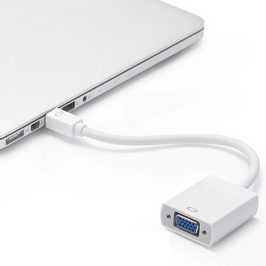 Кабель Thunderbolt Mini Displayport-VGA для apple macbook pro air mini DP-VGA адаптер Dell Asus Lenovo | Электроника