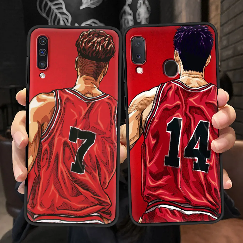 

Black Casing for Samsung Galaxy A50 A70 A10 A12 A20e A30 A40 M31 Cell Case A03s M30s M51 Phone Cover Comic Slam dunk Sakuragi