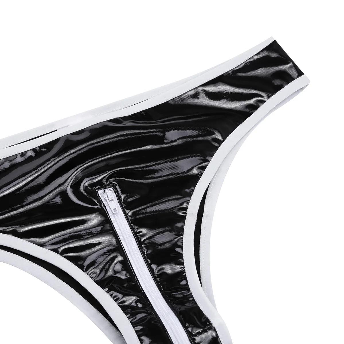 Женское нижнее белье Женская Клубная одежда женское Лакированное кожаное бикини