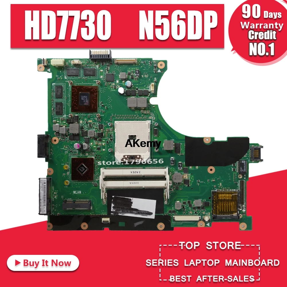 AK N56DP материнская плата для ноутбука HD7730 2 ГБ для N56DP N56D тест материнская плата N56DP тест материнской платы ОК