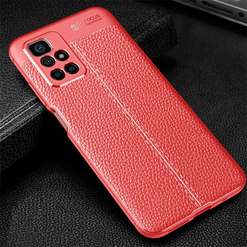 Case For Xiaomi Redmi 10 Cover For Redmi 10 Capas Coque Bumper Shockproof Back TPU Soft Leather For Fundas Xiaomi Redmi 10 Cover