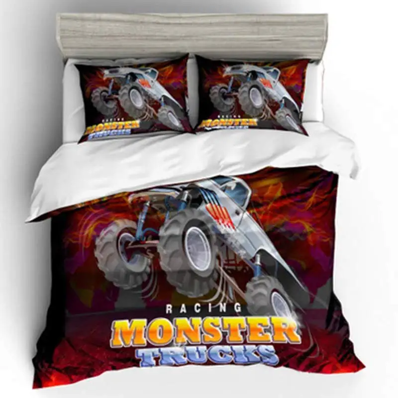 3 шт. 3D Monster Trucks DS постельных принадлежностей 140x210 см/180x210c/172x218 см/135x200 см/200x229 см