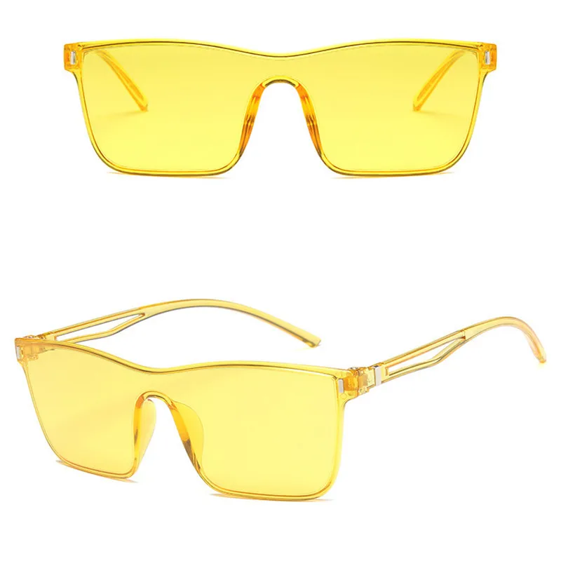 Яркие линзы негабаритные солнцезащитные очки для женщин ретро бренд мужчин и