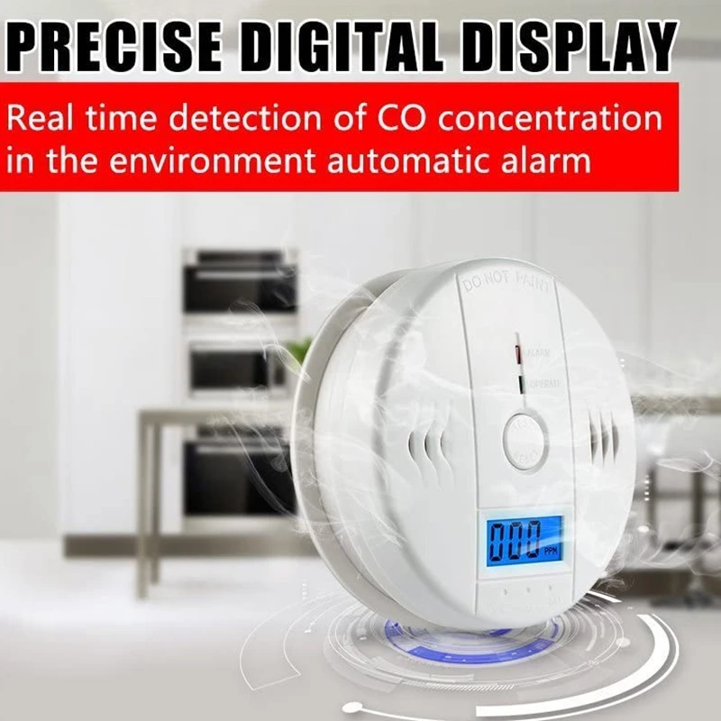 

Carbon Monoxide Detector Gas Detection Digital Display Carbon Monoxide Alarm Power Detector