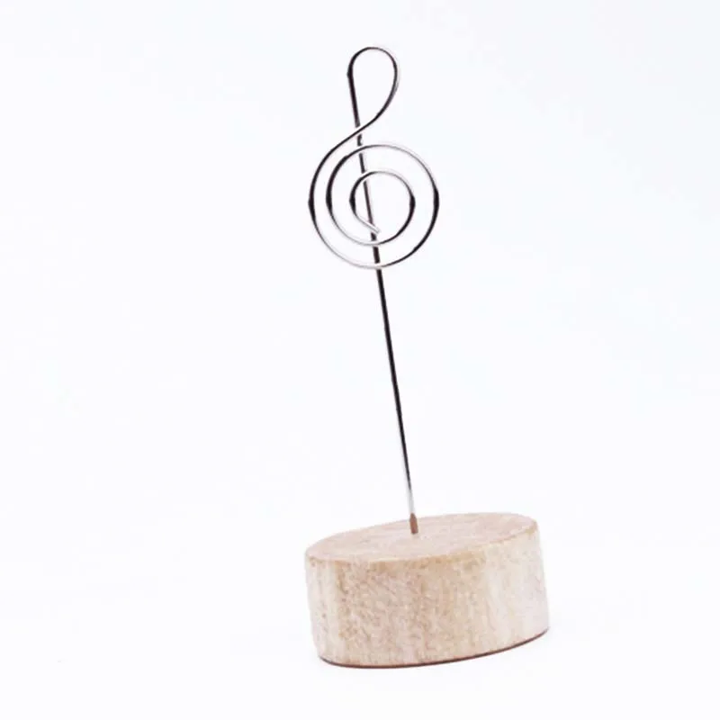 

13 Styles Desk Wood+Iron Photo Clips Notes Folder Number Name Clips Home Office Table Decoration Creative Birthday Wedding Decor