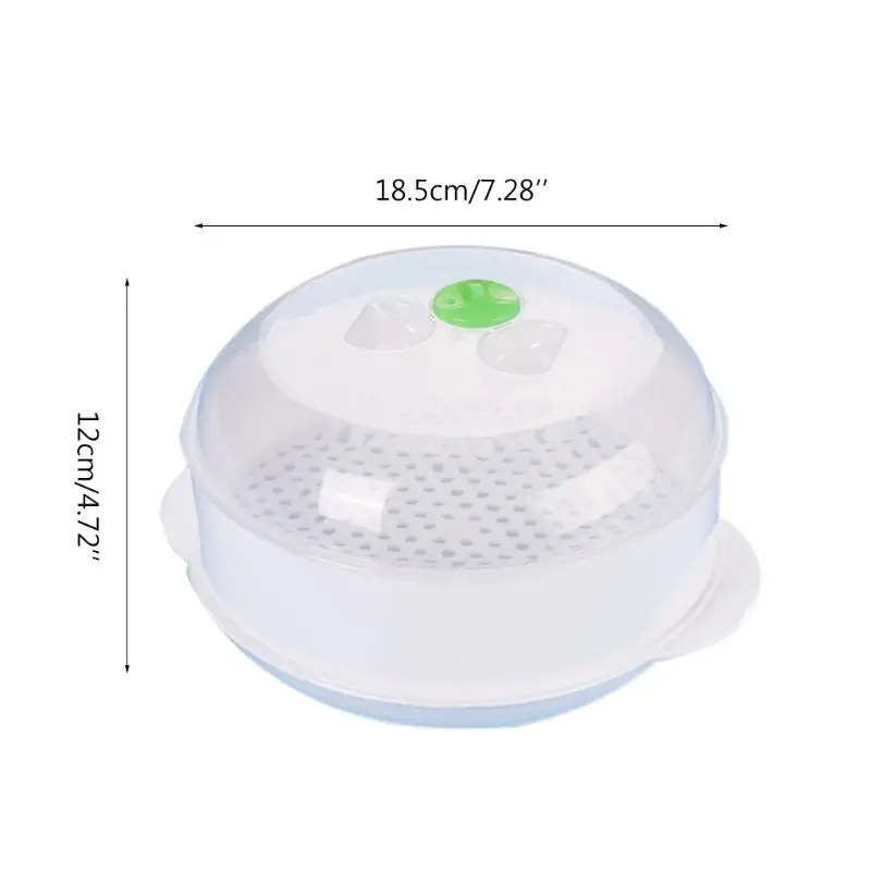 

Single Layer Plastic Steamer Microwave Oven Steamer Round