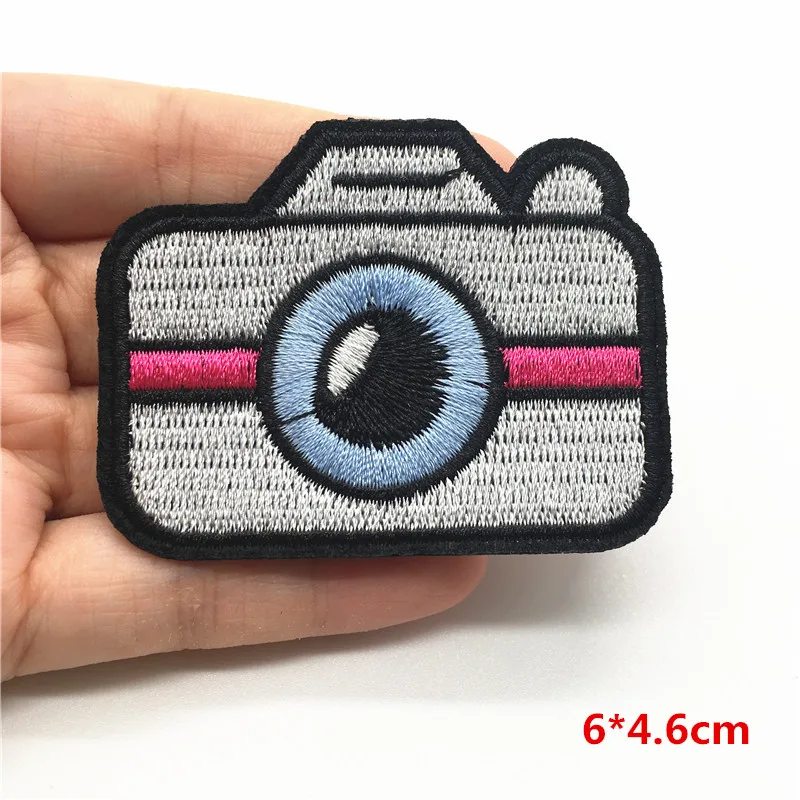 Нашивки для камеры на одежду железная нашивка вышивка значки полосатая