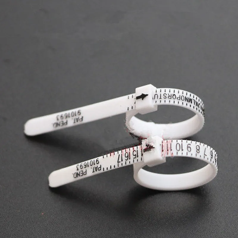 1 предмет Новинка Грохот кольцо UK/US Свадебные официальные палец измерительное