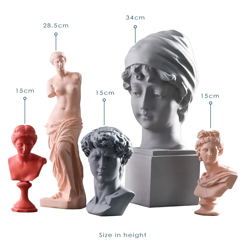 Новинка 2020 европейская Статуэтка из смолы Дэвид венерина эскизные персонажи