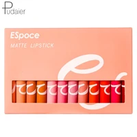 pudaier lipgloss liquid lipstick moisturizing non sticky velvet matte lip gloss long lasting waterproof 12 color lip makeup
