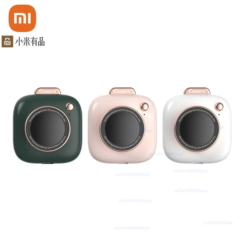 

Xiaomi 2021 new Xiaomi Youpin hanging neck fan student mini fan summer Portable silent fan usb charging handheld camera fan