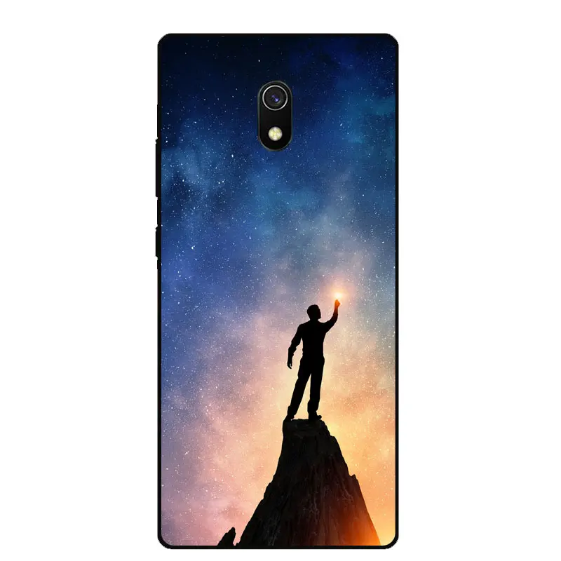

Xiaomi Redmi 8A Case Soft Silicone Bumper Shockproof Phone Case For Redmi 8A 8 A Fashion Painted Tempered Glass Protective Cover