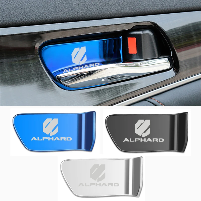 2 шт. декоративные наклейки на дверную ручку автомобиля из нержавеющей