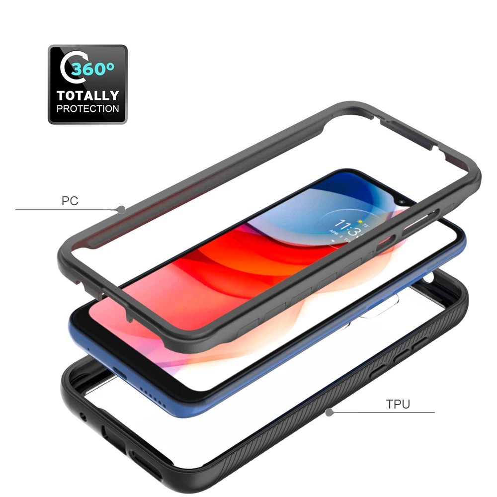 

Case For Motorola Moto G 5G Plus Shockproof Case For Moto One 5G Ace Moto G Power Moto G Play 5G 2021 TPU+PC Clear Case Cover