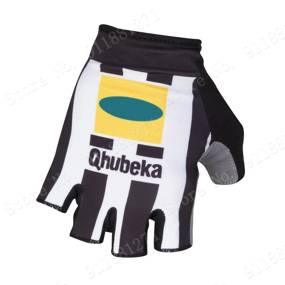 2021 Qhubeka велосипедные перчатки Для мужчин велосипед гель Половина Finger одна пара