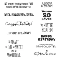 clear stamps a grand kid fun celebratory sentiments from a grand kid stamp set for diy scrapbook photo album craft card 2021 new