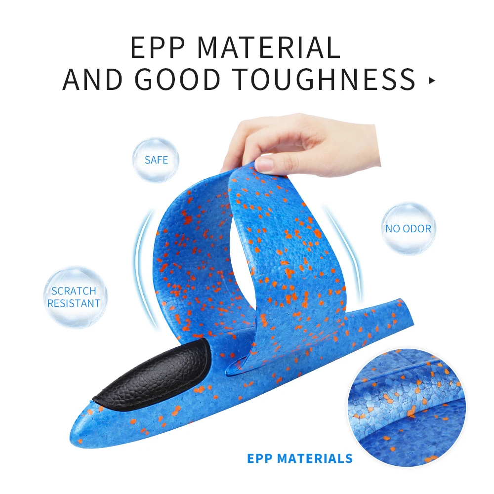 3 шт ручной бросок самолет игрушки для детей 48 см планер из пеноматериала