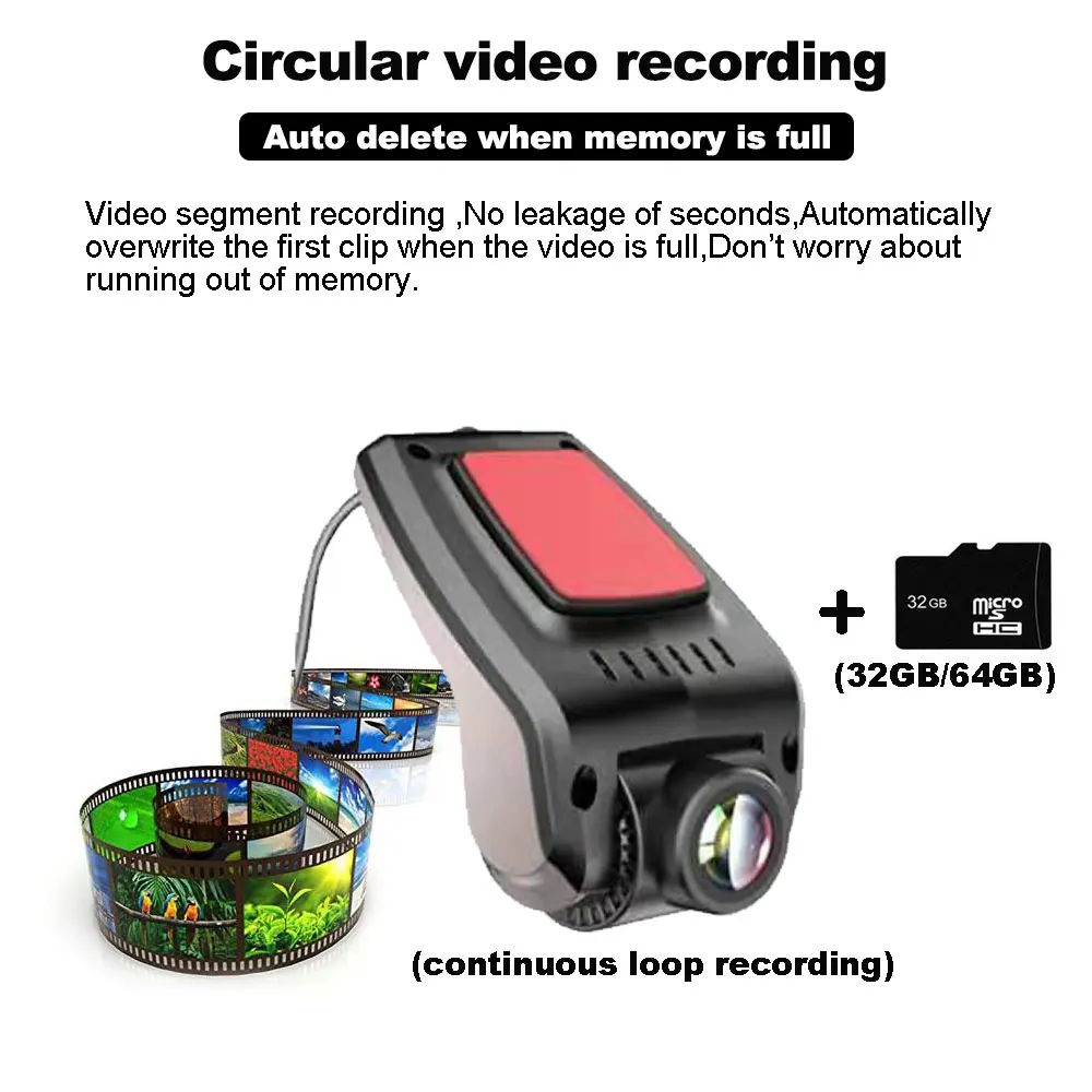 1080p full hd car dvr dash cam vehicle video recorder registrar auto dash camera car motion detector adas night vision g sensor free global shipping