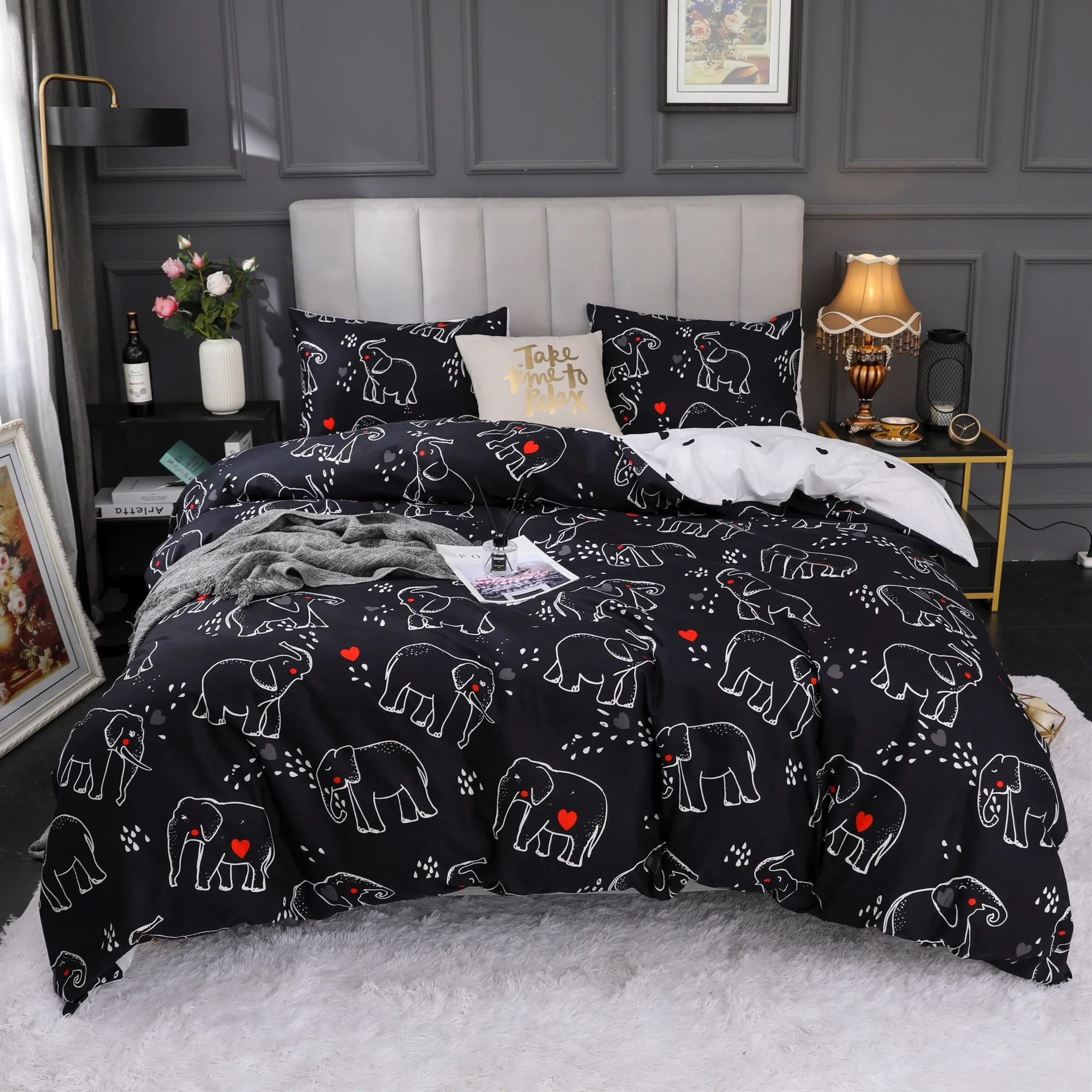 3 предмета пододеяльник с цветочным принтом в стиле бохо | Дом и сад