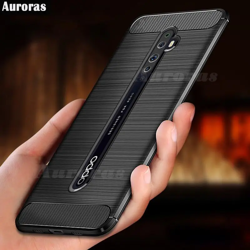 Auroras мягкий чехол для oppo Reno 2F из углеродного волокна ударопрочный телефона reno 2z
