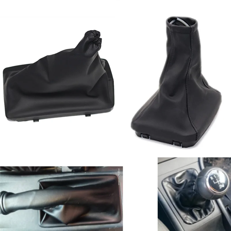 

Car Styling Gear Shift Knob Parking Handbrake Gaiter Boot Cover For OPEL CORSA C (01-06) TIGRA B (04-12) COMBO C (01-11)