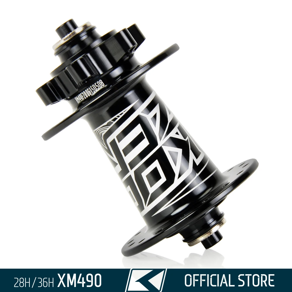 Koozer XM490 Front MTB Bicycle Hub 5x100mm QR 9x100mm TA 15x100mm THRU 28H 32H 36H 6 Bolts Disc 2 Sealed Bearing Bike wheel | Спорт и