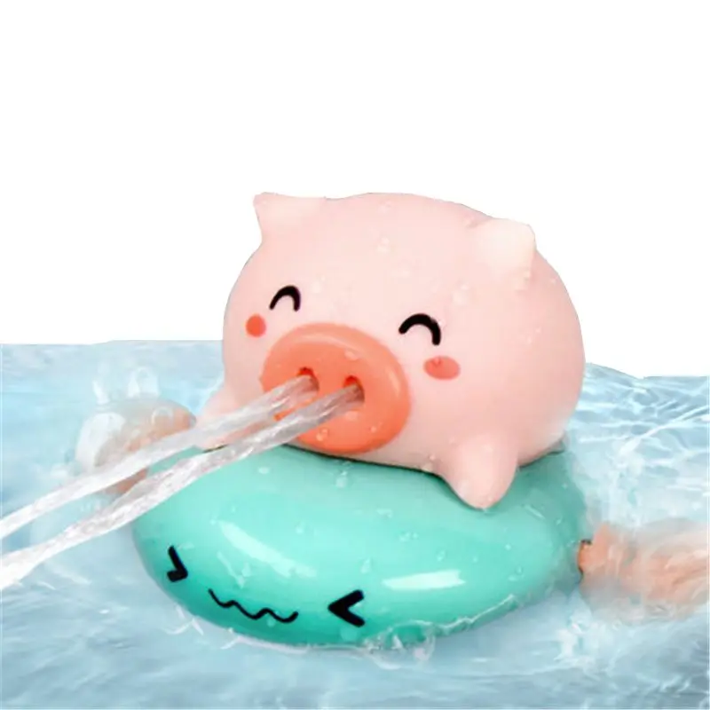 

Funny Toys Pigs On Fish Nose Sprays Water Novelty Bath Toy Pool For Baby Shower Kids Play Fun Water Bath Time