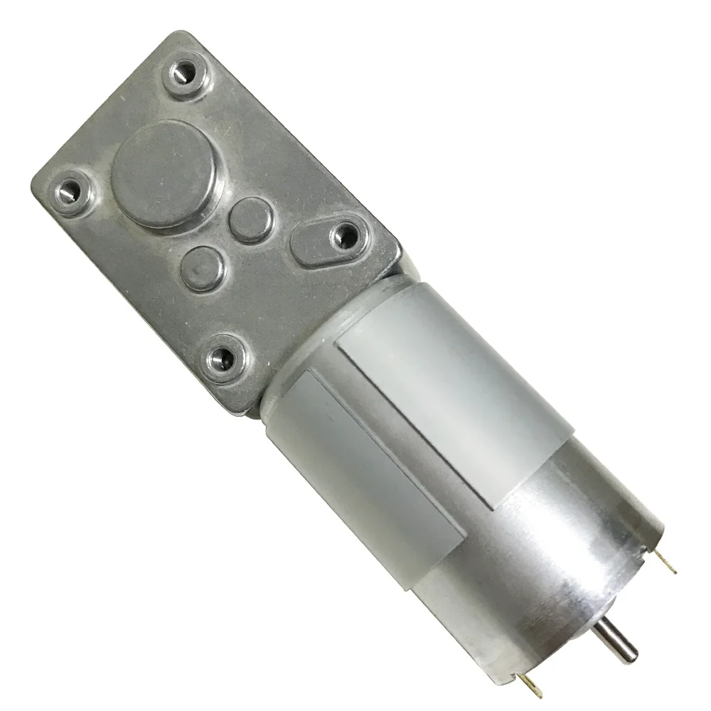12V 24V высокий крутящий момент на высоких оборотах высокое Мощность DC червь Шестерни моторы в DC мотор с переходного возраста от 12 до 470 об/мин самоблокирующиеся Регулируемый Скорость обратная