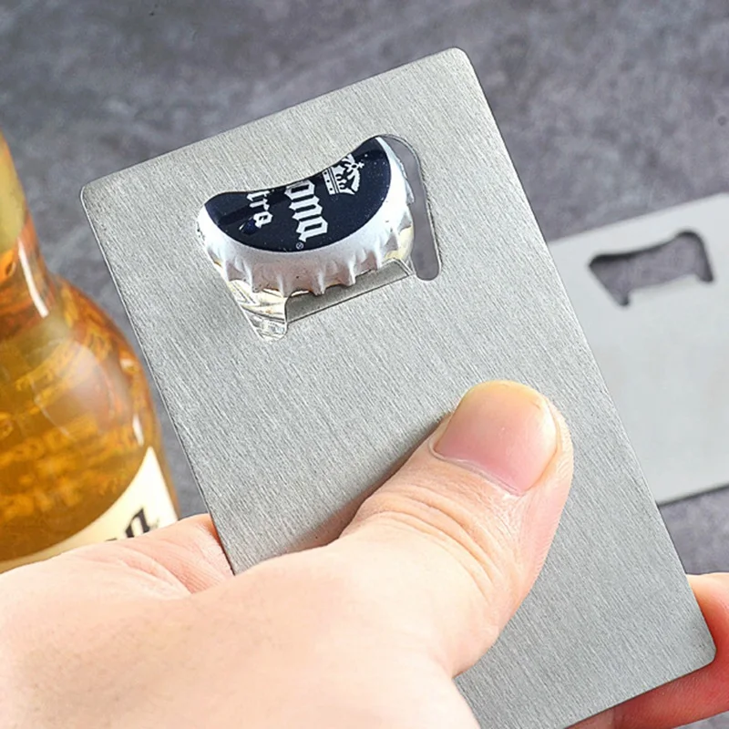 100 шт Персонализированные кредитные карты размером открывалка для бутылок