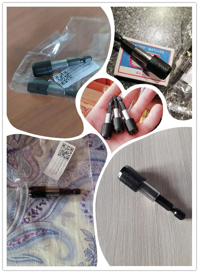 1/4 ”60 мм Новый шестигранный хвостовик быстросъемный сверлильный винт магнитный