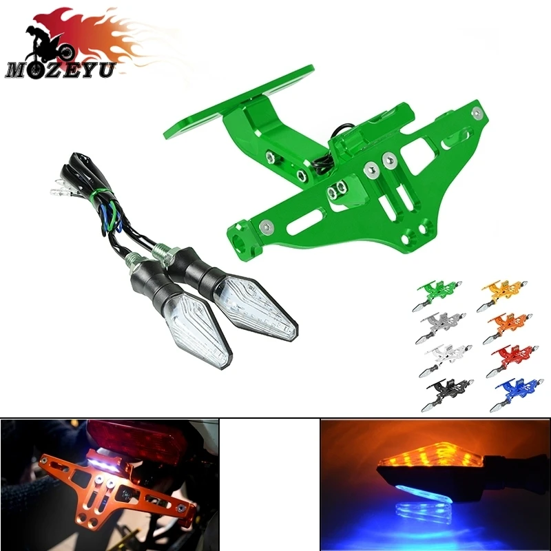 Для KAWASAKI ZZR600 ZX9R ZX6R/ZX636R/ZX6RR ZX12R ZX10R ZXR400 мотоцикла с ЧПУ номерной знак кронштейн Holde