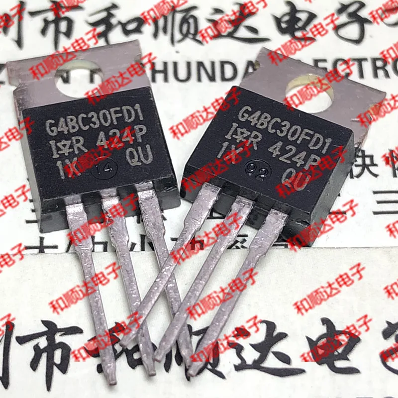 

10pcs/lot IRG4BC30FD1 G4BC30FD1 New Spot TO-220 600V 17A