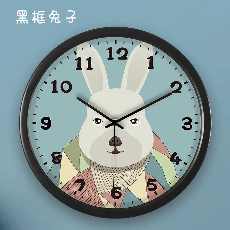 Детские настенные часы с героями мультфильмов креативные бесшумные домашние для