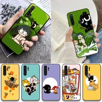 luo xiaohei anime phone case for huawei nova 2 i plus 3 i e 4 e 5 i pro 6 se 6 5g cove fundas case