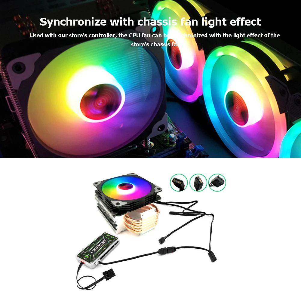 1 шт. Кабель-адаптер для контроллера вентилятора Coolmoon 5 В | Компьютеры и офис