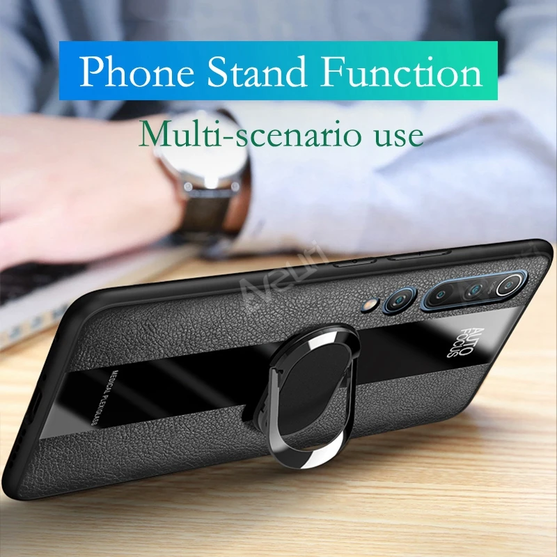 luxury leather phone case for xiaomi mi 8 9 se 9t note 10 lite mi poco x3 pro nfc f3 m3 redmi note 9s 7 8 9 10 pro 8t cover case free global shipping