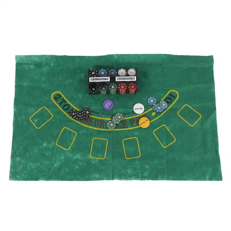 200 шт. набор цифровых фишек для покера с железным чехлом переноски легкий