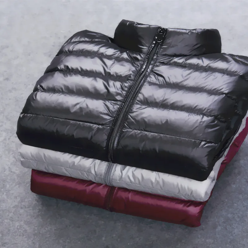 Multi-color Winter Fashion Brand Ultralight Duck Down Jacket Men Hooded Streetwear Light Feather Waterproof Warm Coat 4XL