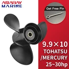 Подвесной винт 9,9 х10 для Tohatsu Mercury Nissan, 25 л.с., 28 л.с., 30 л.с., лодочный двигатель 9,9 х10, Пропеллер из алюминиевого сплава, 3 лопасти, 10 разъемов