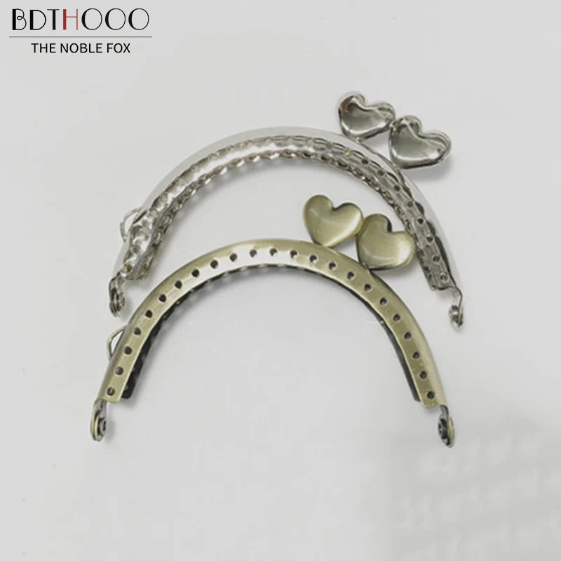 BDTHOOO 10pcs 8.5cm Metal Purse Frame Handle for Handbag Making Kiss Clasp Lock Antique Bronze Tone Bags Hardware Accessories | Багаж и