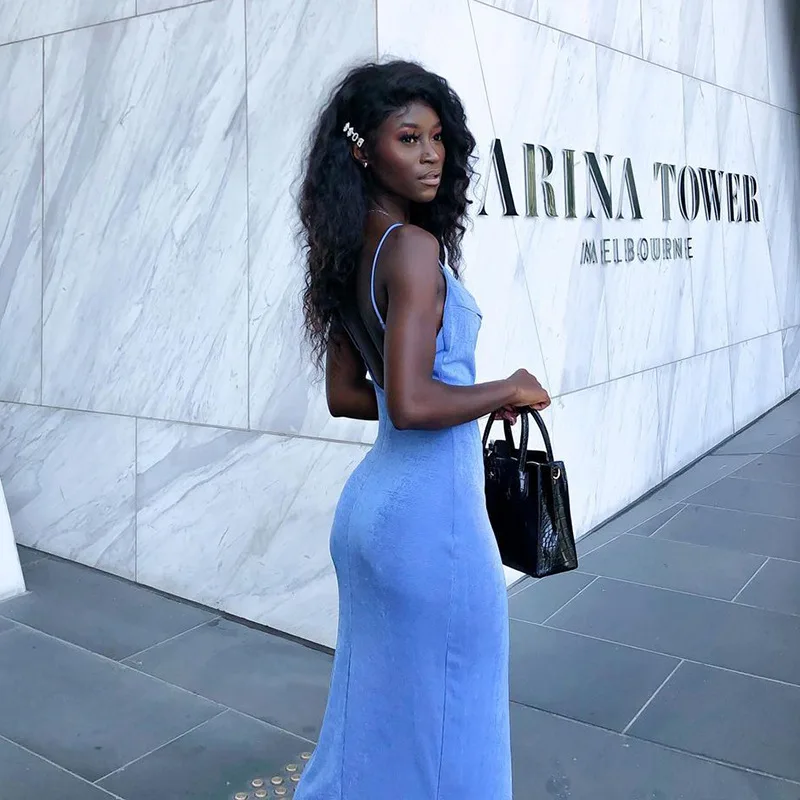 Сексуальные платья для женщин 2021 с высоким разрезом вечеринки длинные на тонких