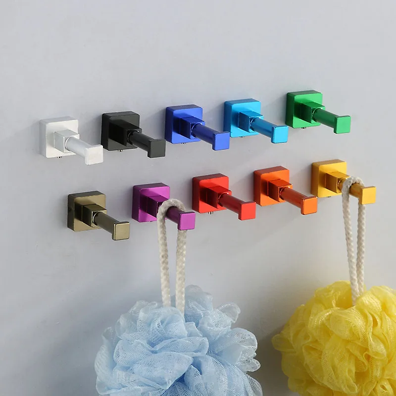 Креативный цветной крючок из алюминия разные цвета для рукоделия ванной кухни