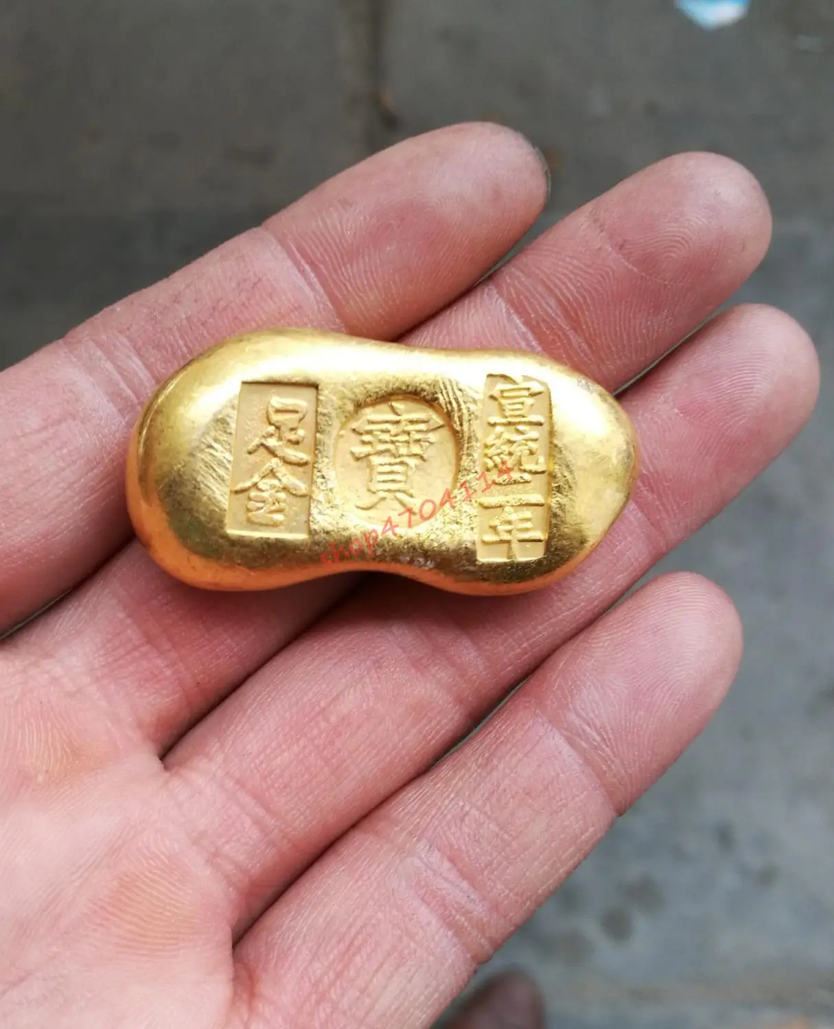 

Red gold ingots, exquisite handicrafts and collectibles in Qing Dynasty