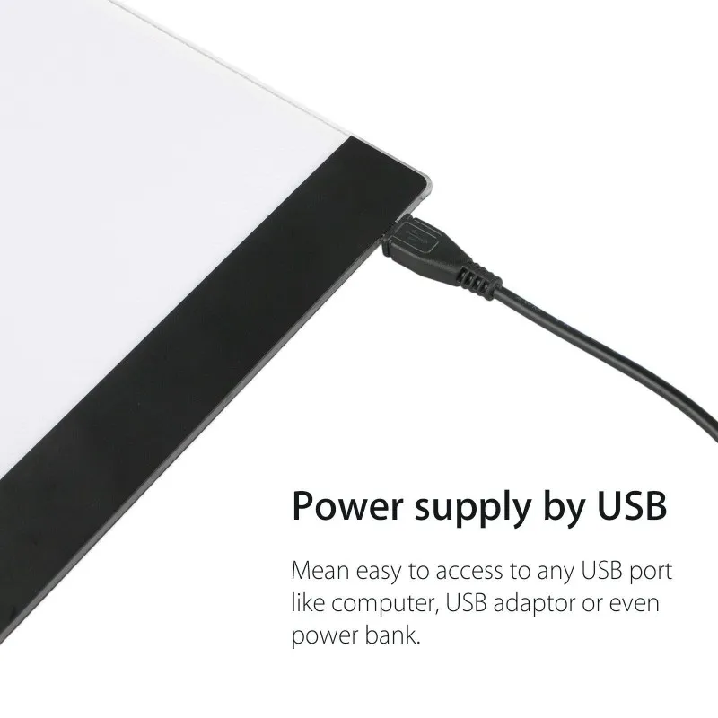 USB графический планшет A4 светодиодный для рисования тонкий художественный