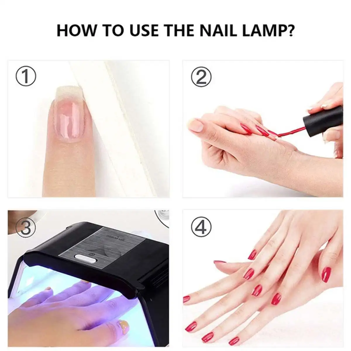 

36W Rechargeable LED Nail Lamp Nail Dryer UV LEDs Lamp Nail Dryer for All Gels Polish Sun Light Manicure Machine