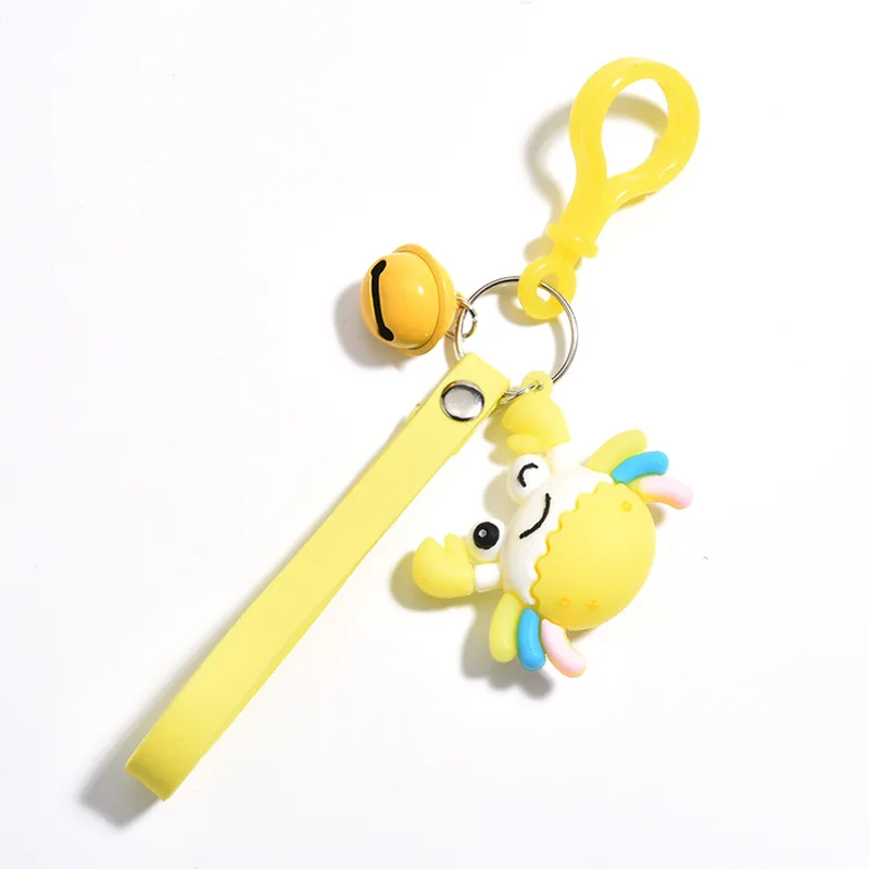 Милый кожаный маленький краб мини брелок для мальчиков и девочек Любовь